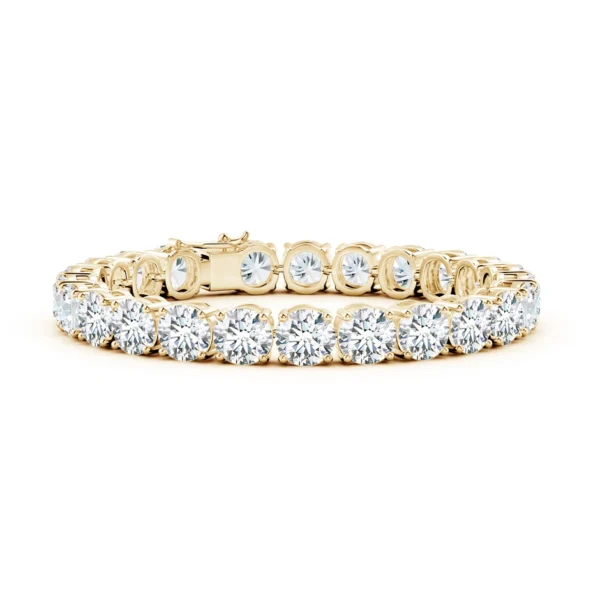 Classic Four-Prong Round Tennis Bracelet